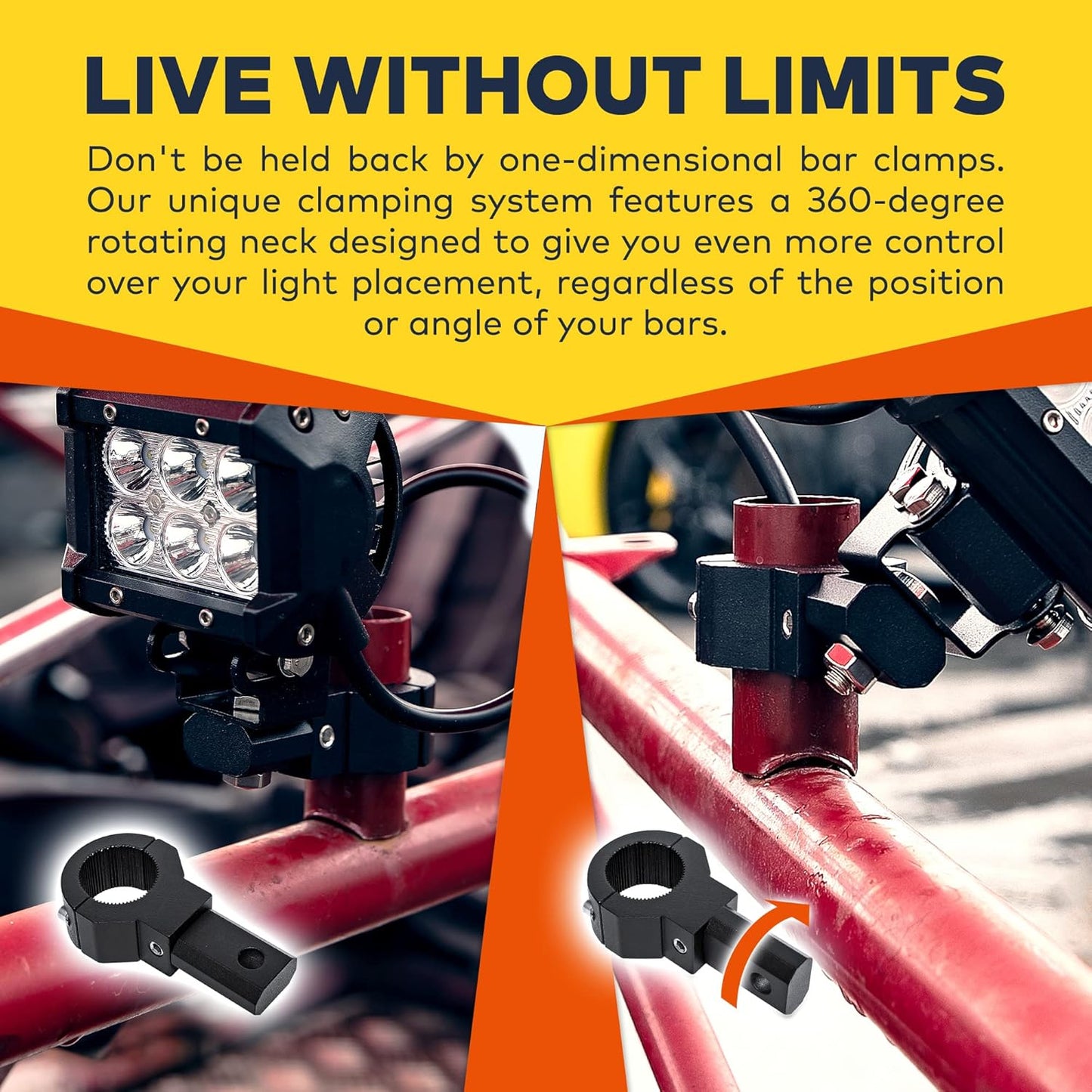 LAMPHUS Off-Road ATV UTV Light Bar Mounts