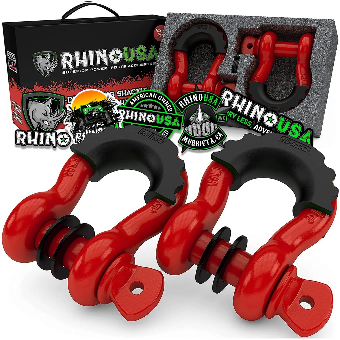 3/4" D-Ring Shackle Set (2-Pack)