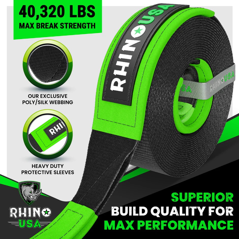 4" x 30' Ultimate Recovery Tow Strap