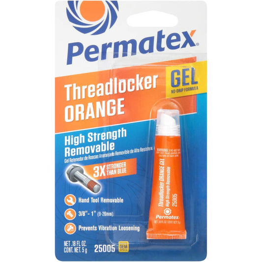 Permatex 6ml Orange High Threadlocker Gel - 25005