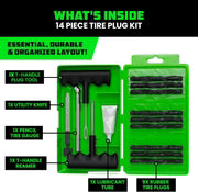 14-Piece Compact Tire Repair Kit