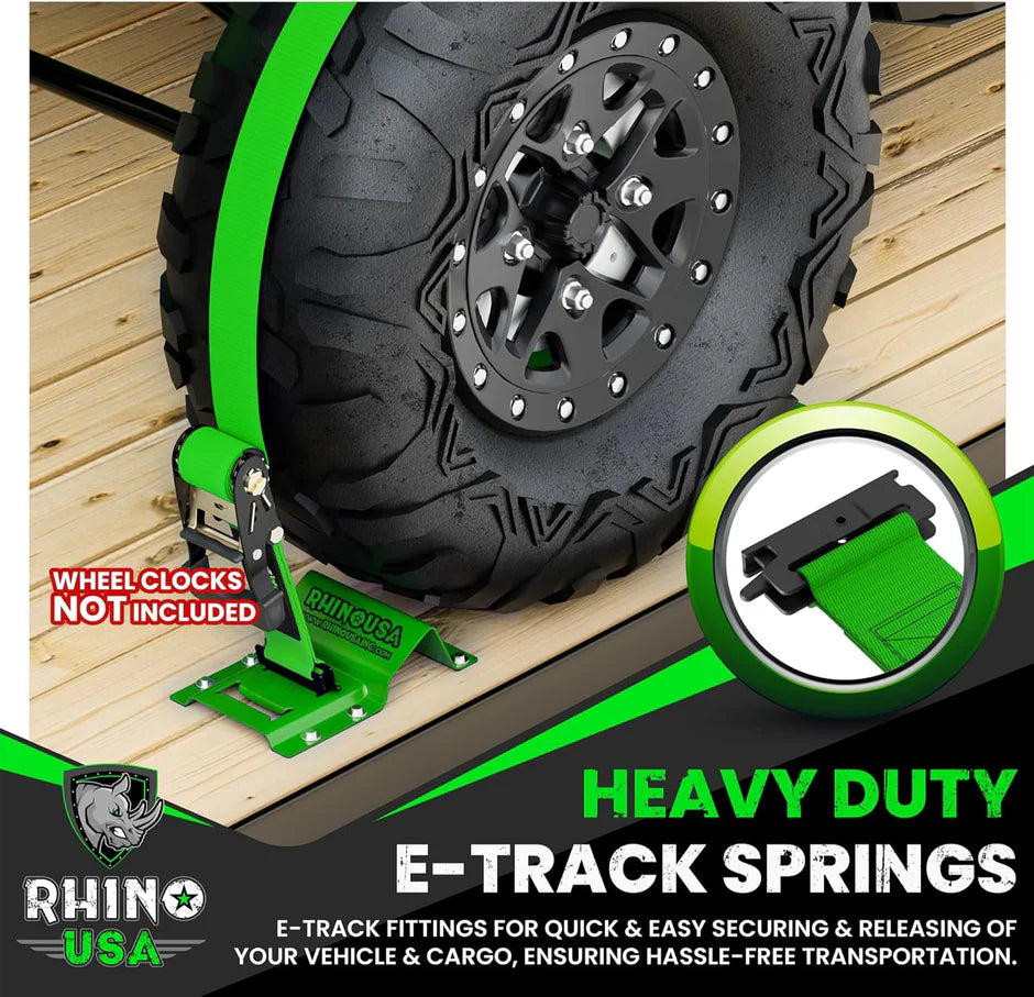 E-Track Ratchet Tie-Down Straps