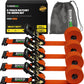 E-Track Ratchet Tie-Down Straps