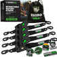 2" x 10' Retractable Ratchet Straps