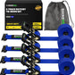 E-Track Ratchet Tie-Down Straps