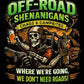 Chaos & Campsites Tee – Off-Road Shenanigans Skeleton Trail Shirt