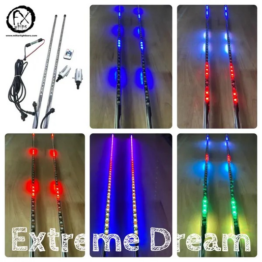 LED Whips: Pair - Extreme Dream Whips