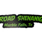 Sticker with 'Off-Road Shenanigans Marble Falls, Tx' text on a white background