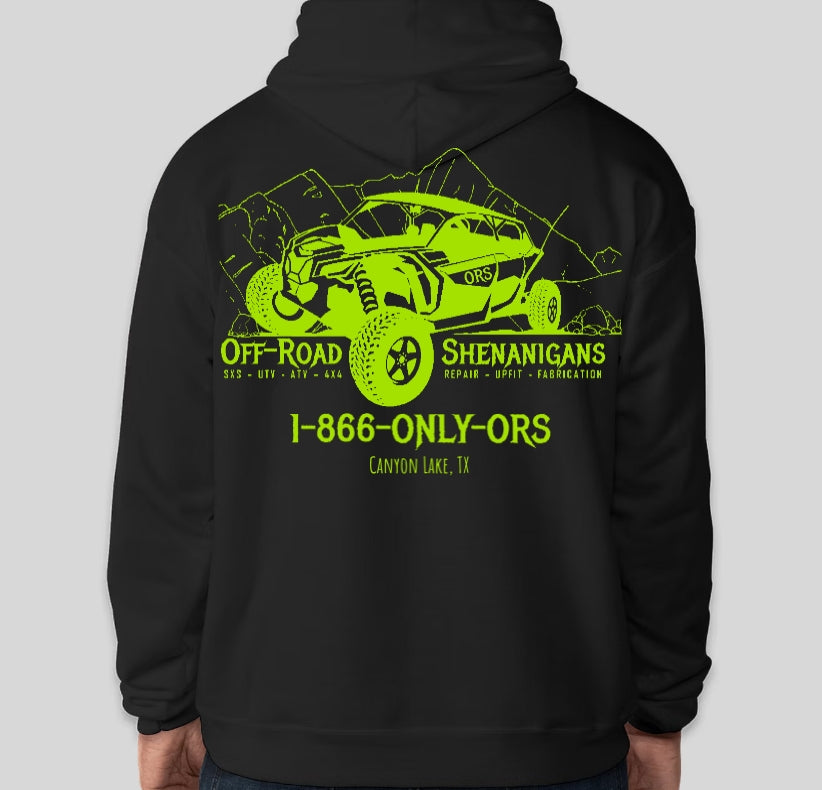 Hoodie with Front Pocket - Black