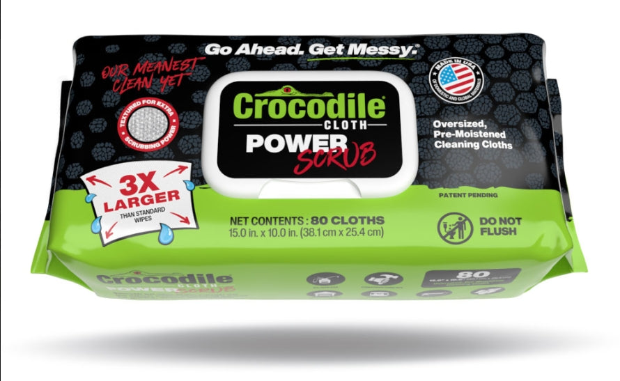 Crocodile Cloth Heavy-Duty Cleaning Wipes | Industrial Strength Shop & Garage Wipes