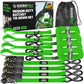 1" x 15' Ratchet Tie-Down Set (4-Pack)