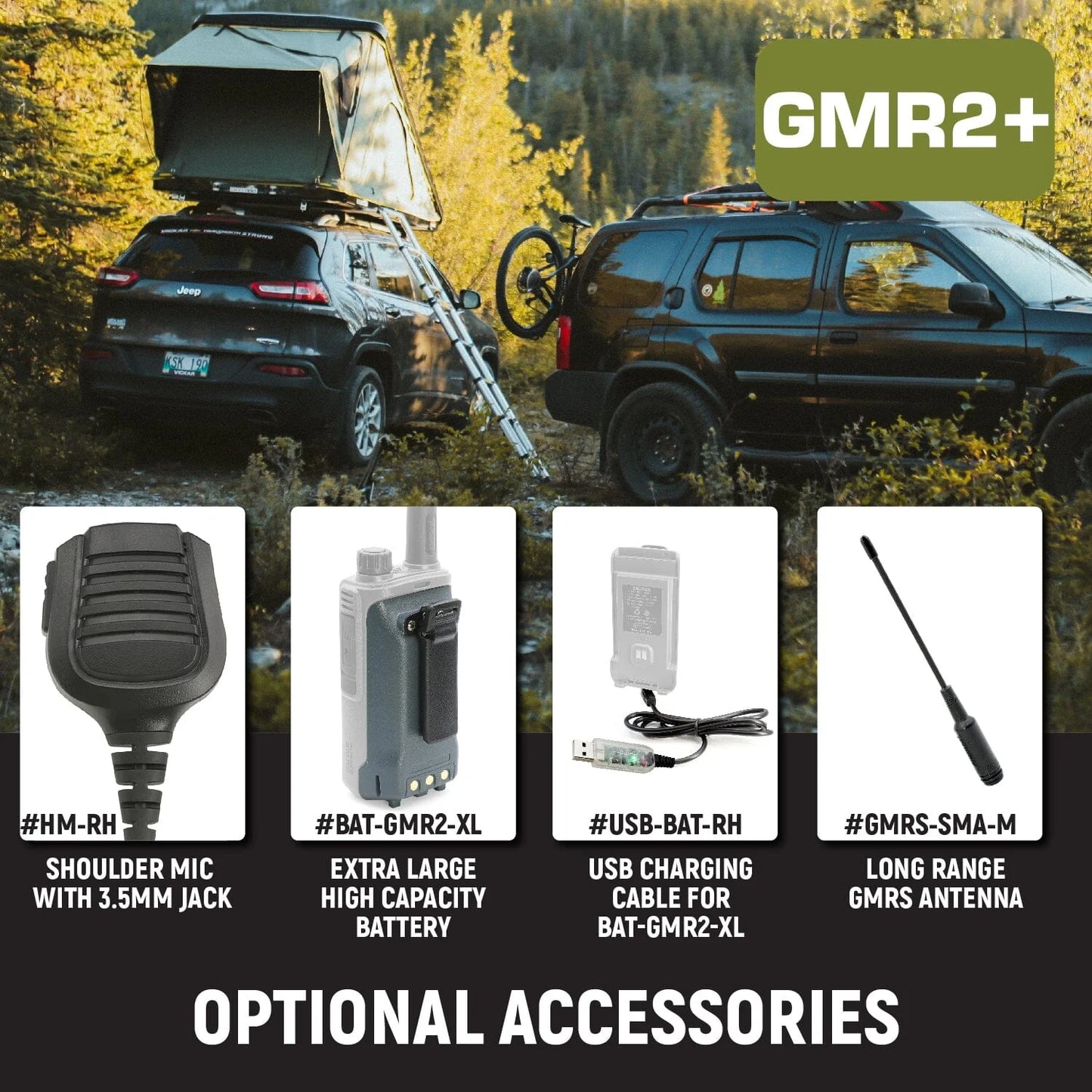 Rugged GMR2 Plus - GMRS / FRS Two Way Handheld Radio