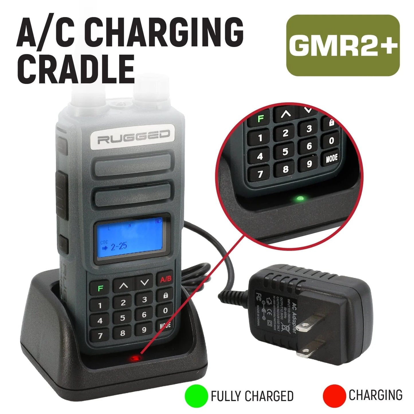 Rugged GMR2 Plus - GMRS / FRS Two Way Handheld Radio