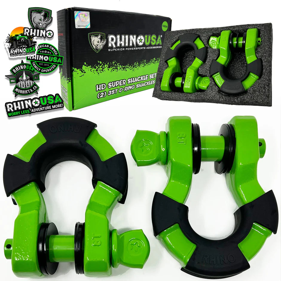 8-Ton Super Shackles w/ Isolators