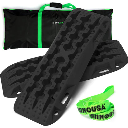 Rhino USA Recovery Traction Boards (Pair) – Heavy Duty Off-Road Self Recovery Kit
